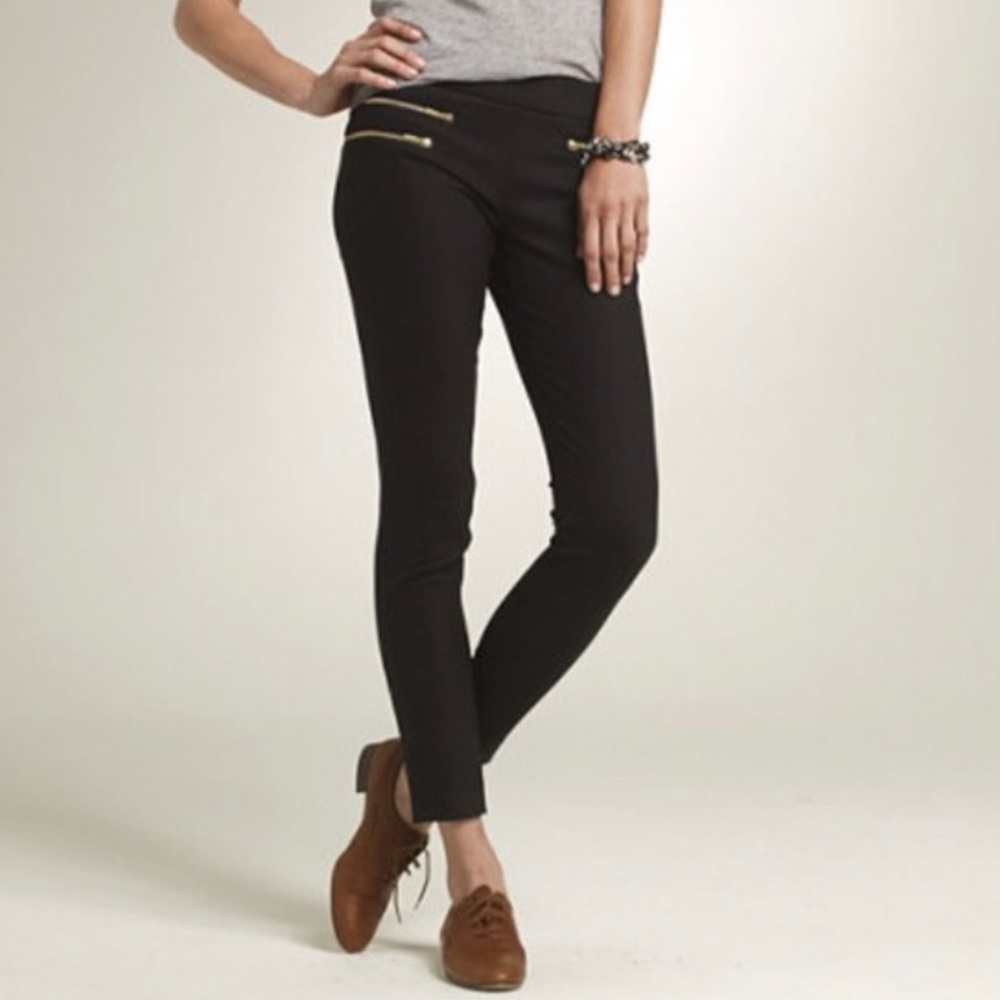 J. Crew Stretch Wool Zip Minnie Pants | Size 4